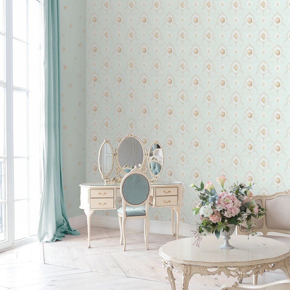 European Floral Design 106 cm PVC Room Wallpaper for Girls