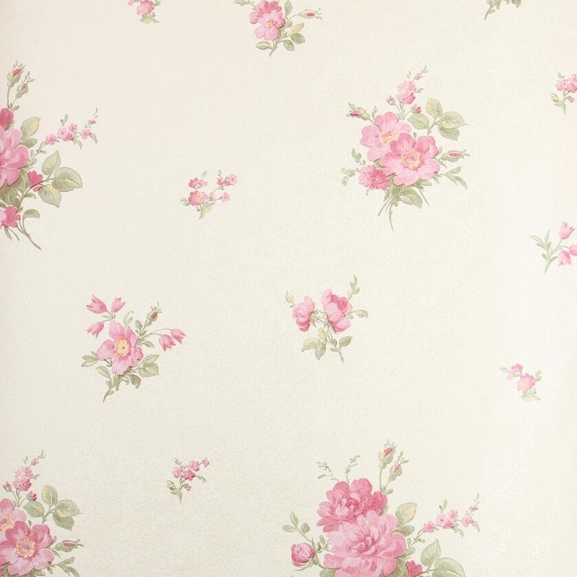 Classical Design Flower PVC Wallpaper Home Decoration Interior