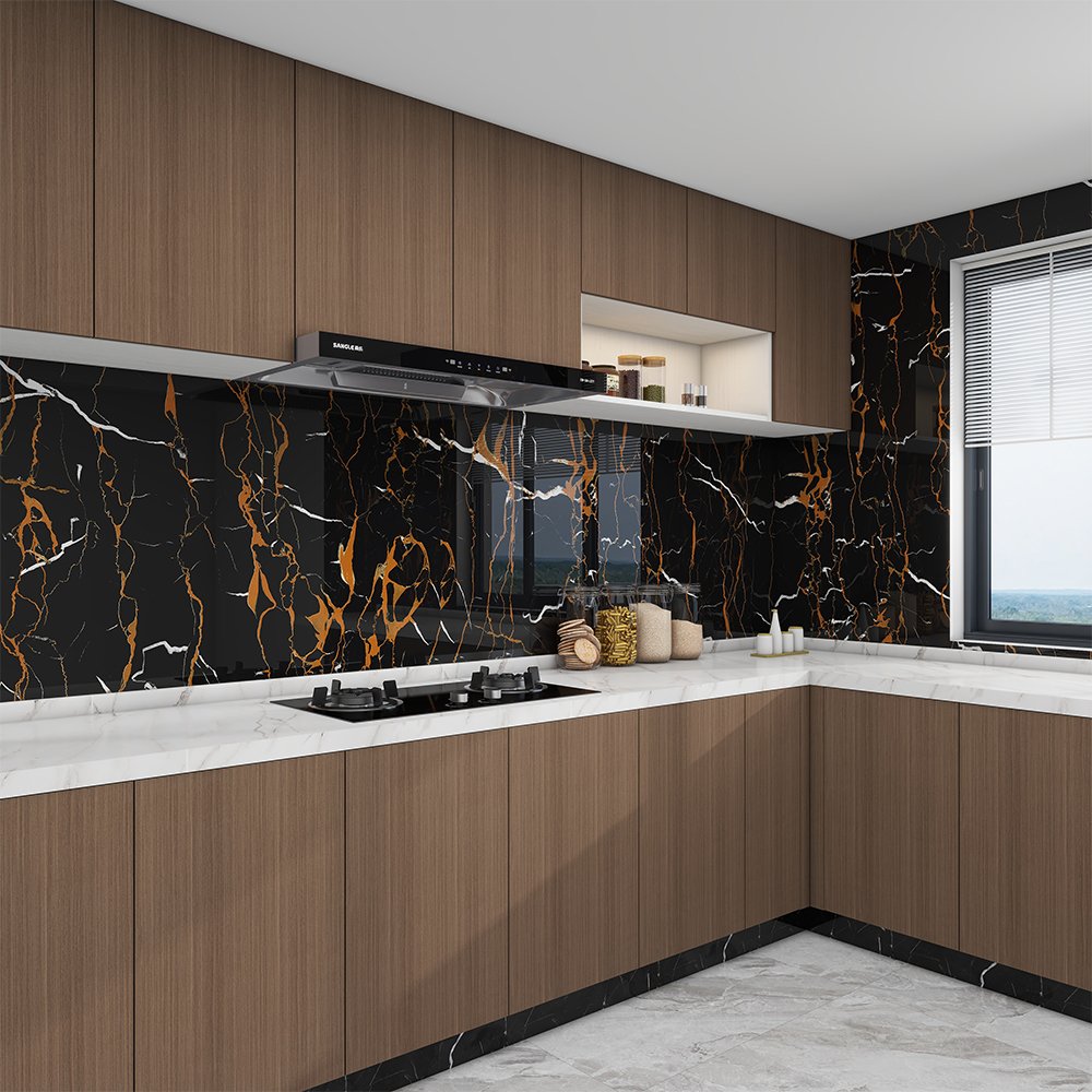 Waterproof Self-Adhesive 3D Wall Tile Sticker Soundproof for Bedroom and Bathroom Wall Tiles Easy Installation