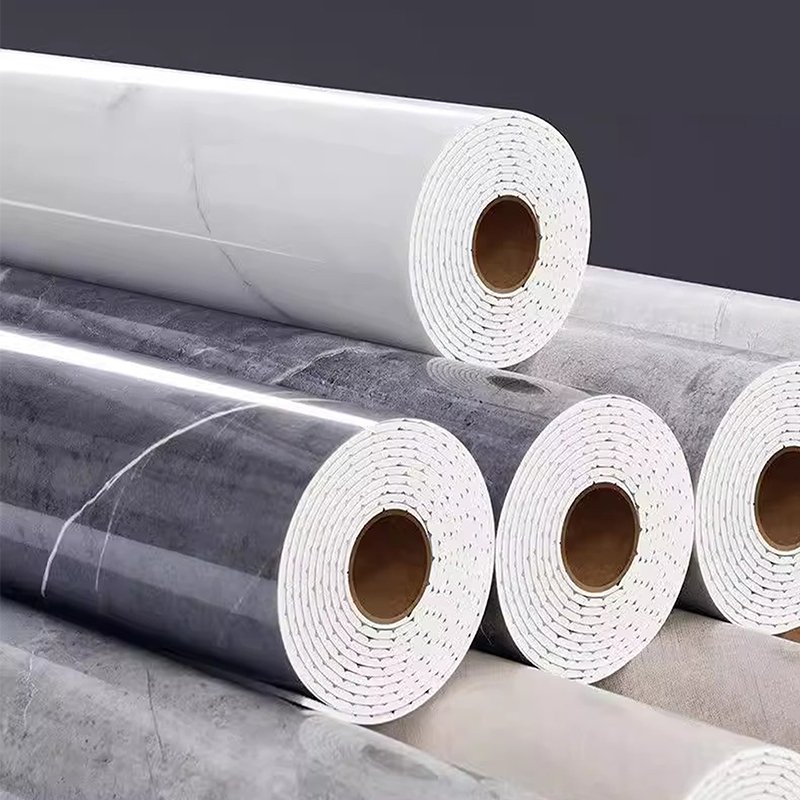 waterproof self-adhesive wall stickers for home decoration PET marble wallpaper