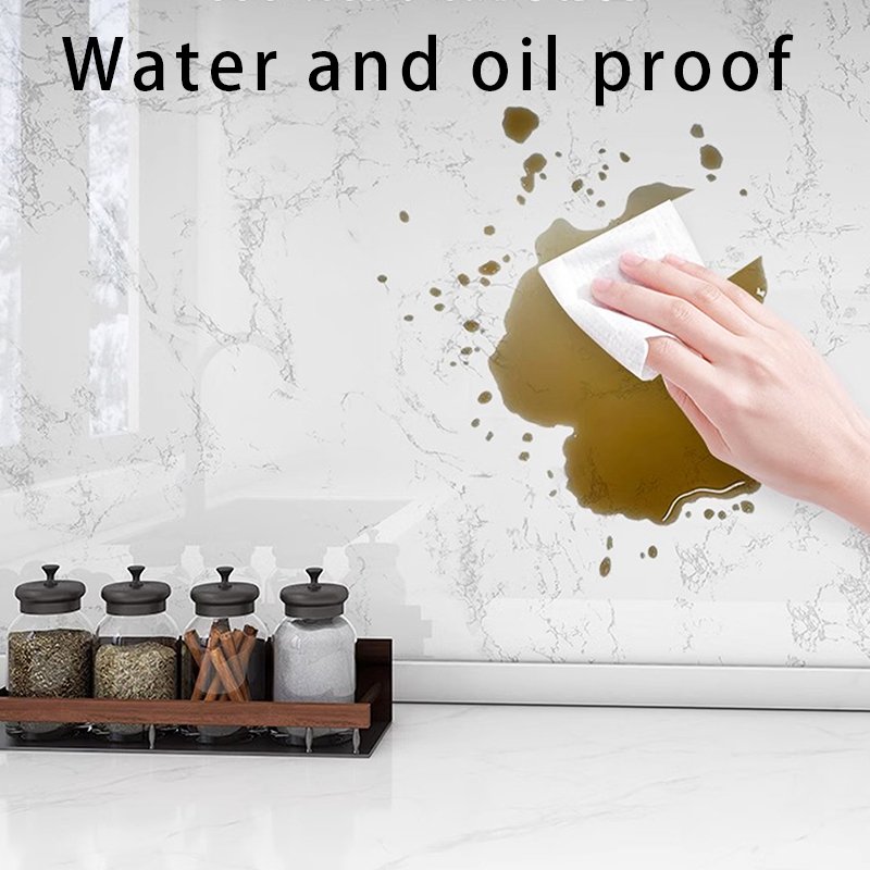 waterproof self-adhesive wall stickers for home decoration PET marble wallpaper