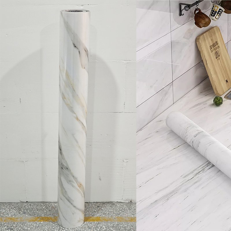 waterproof self-adhesive wall stickers for home decoration PET marble wallpaper