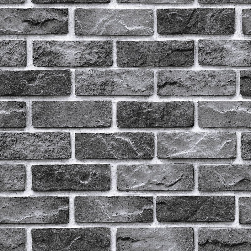 Blue brick, red brick, gray brick wallpaper, brick pattern non woven wallpaper