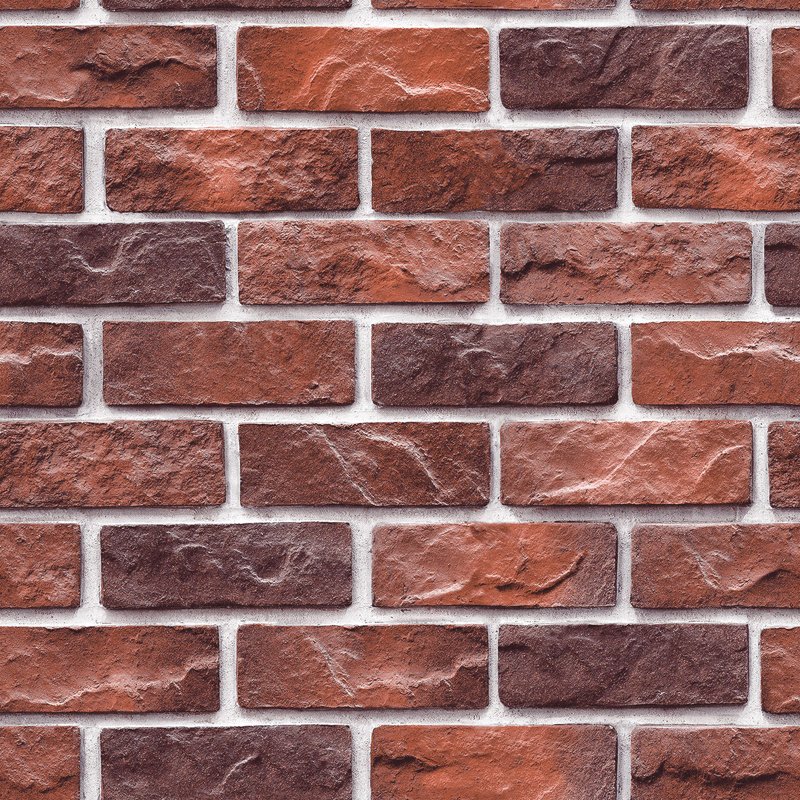 Blue brick, red brick, gray brick wallpaper, brick pattern non woven wallpaper