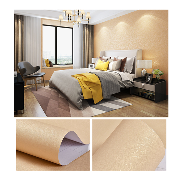 Commercial Building Interior Decoration Textured Wallpaper Project PVC Vinyl Wallcovering