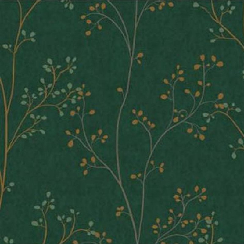 Plant and tree brushing water Self adhesive non woven wallpaper