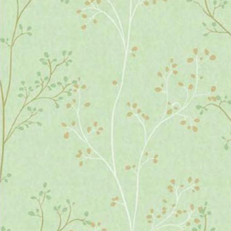 Plant and tree brushing water Self adhesive non woven wallpaper
