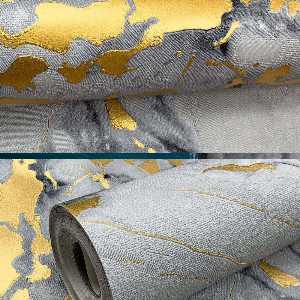 waterproof 2024 New style fresh and elegant sprinkle gold luxury wallpaper hotel decorative wallpaper