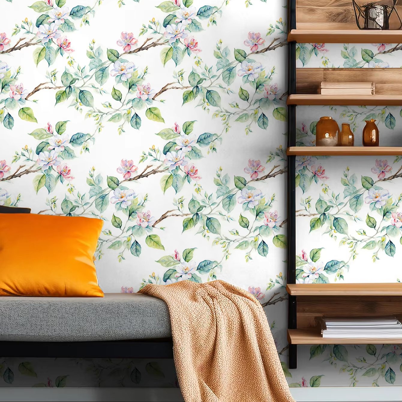 Cross Border Matte Paste Self-adhesive Wallpaper Thickened Bedroom Wardrobe Furniture Cabinets Desktop Refurbished Sticker Linen