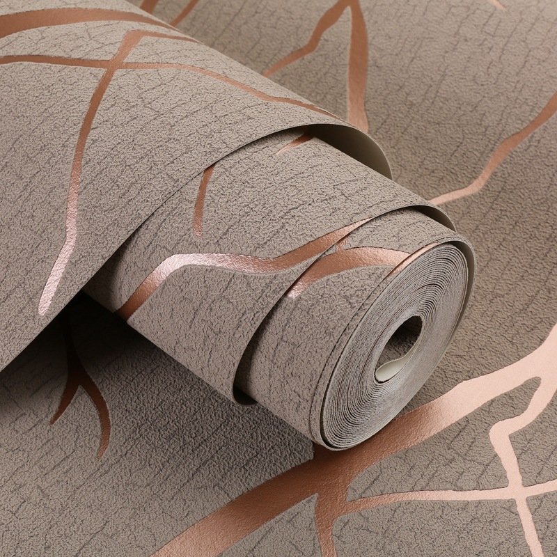 Foamed Suede 3D Modern Velvet Wallpaper Rolls For Home Wall Decoration