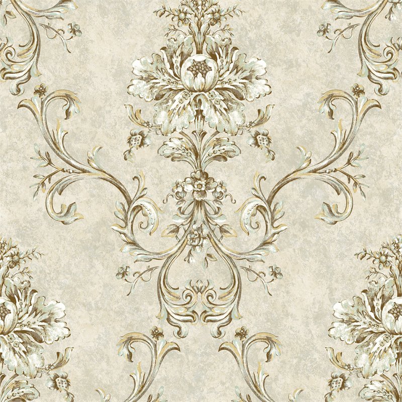 In stock Dark Brown 3d European Large Flower Embossed Wallpaper Bedroom Living Room Dining Room Hotel Luxury Wallpaper
