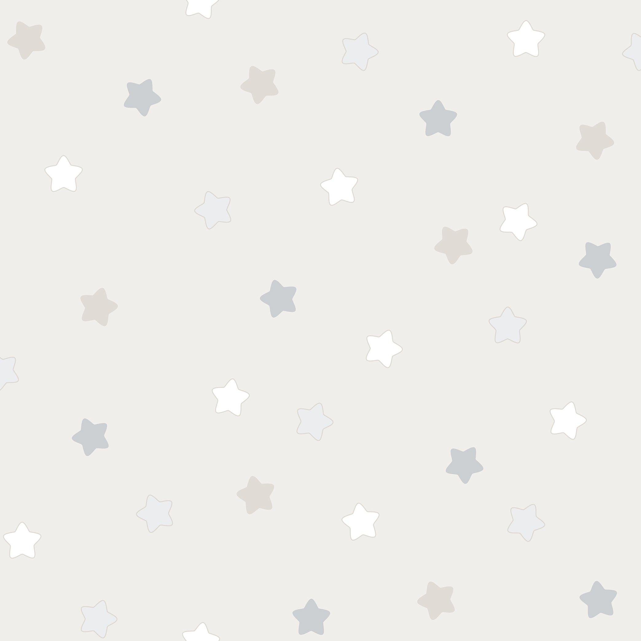 HIGH QUALITY MADE IN SPAIN INFANTILE WALLPAPER ROLL LULLABY ETOILES BEIGE GREY