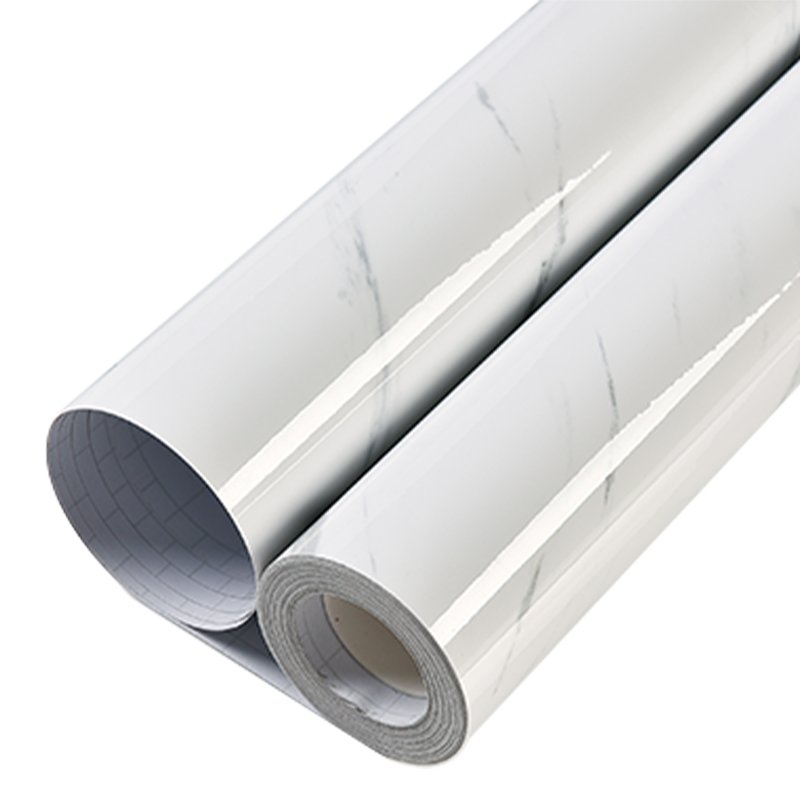 Modern white marble wallpaper roll replacement pattern design wall adhesive paper wallpaper for Bathroom home decor