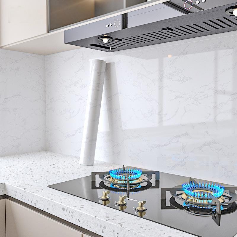 3D PVC Marble Stone Pattern Film Wall Panel Wallpaper Removable Self- Adhesive Vinyl Paper for Bathroom Kitchen Walls