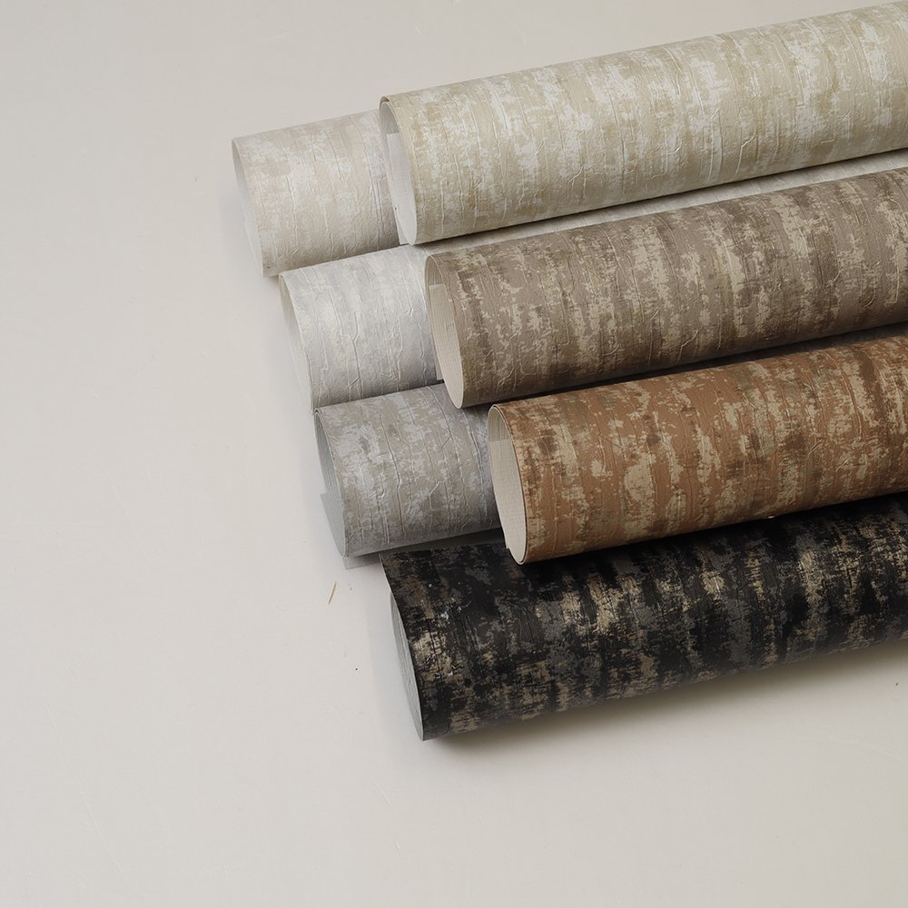 High Quality Popular PVC High Aesthetic Appeal Woven Fabric Wallpaper Hotel Luxury Vinyl Wall Coverings