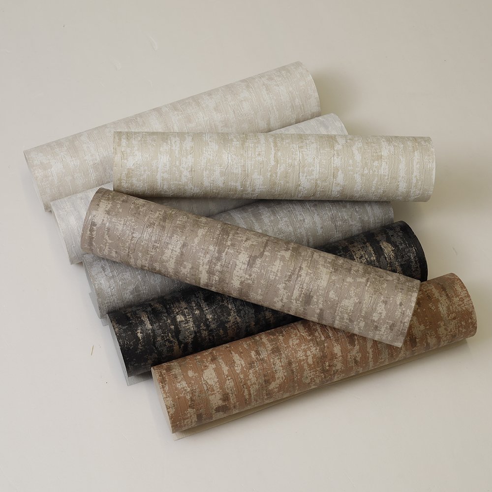 High Quality Popular PVC High Aesthetic Appeal Woven Fabric Wallpaper Hotel Luxury Vinyl Wall Coverings
