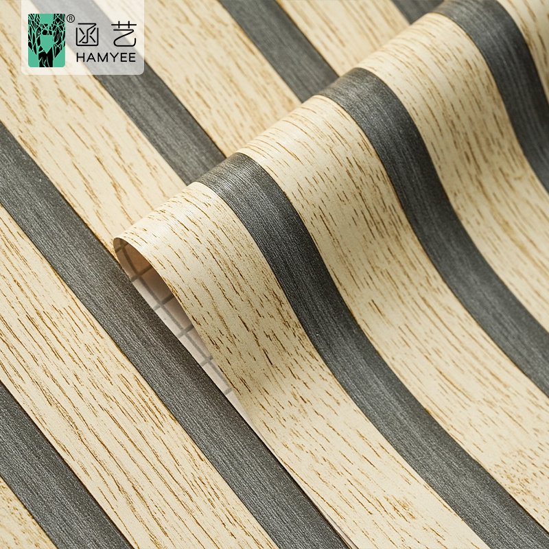 Hot selling peel & stick alternative wood pvc wallpaper wall paper adhesive for interior decoration