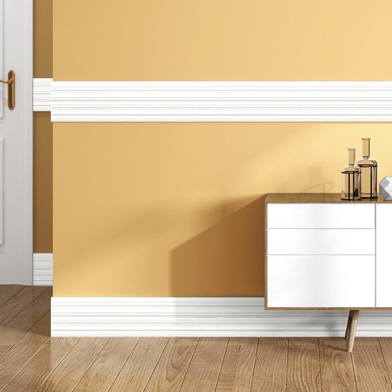 Quick Install White Moulding Decorative XPE Foam Waterproof Flexible Trim Wall Panel Home DIY Wallpaper Rolls Waist Skirting