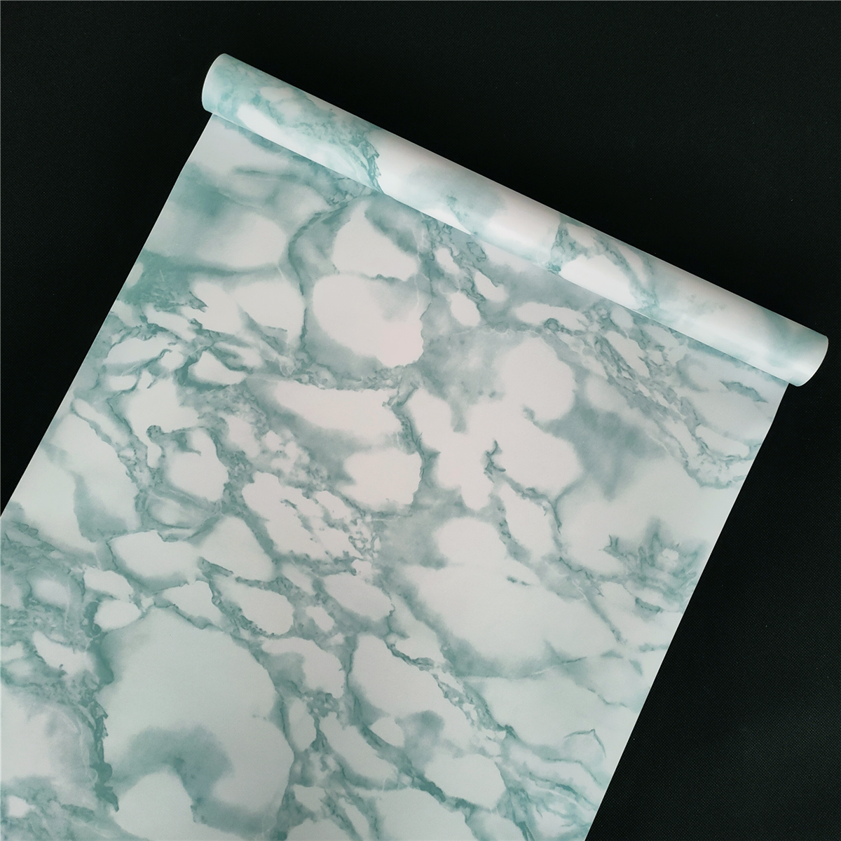 2021 Hot 3D House Decor Wallpapers Roll Bedroom Decoration Black White Blue PVC Marble Vinyl Wallpaper