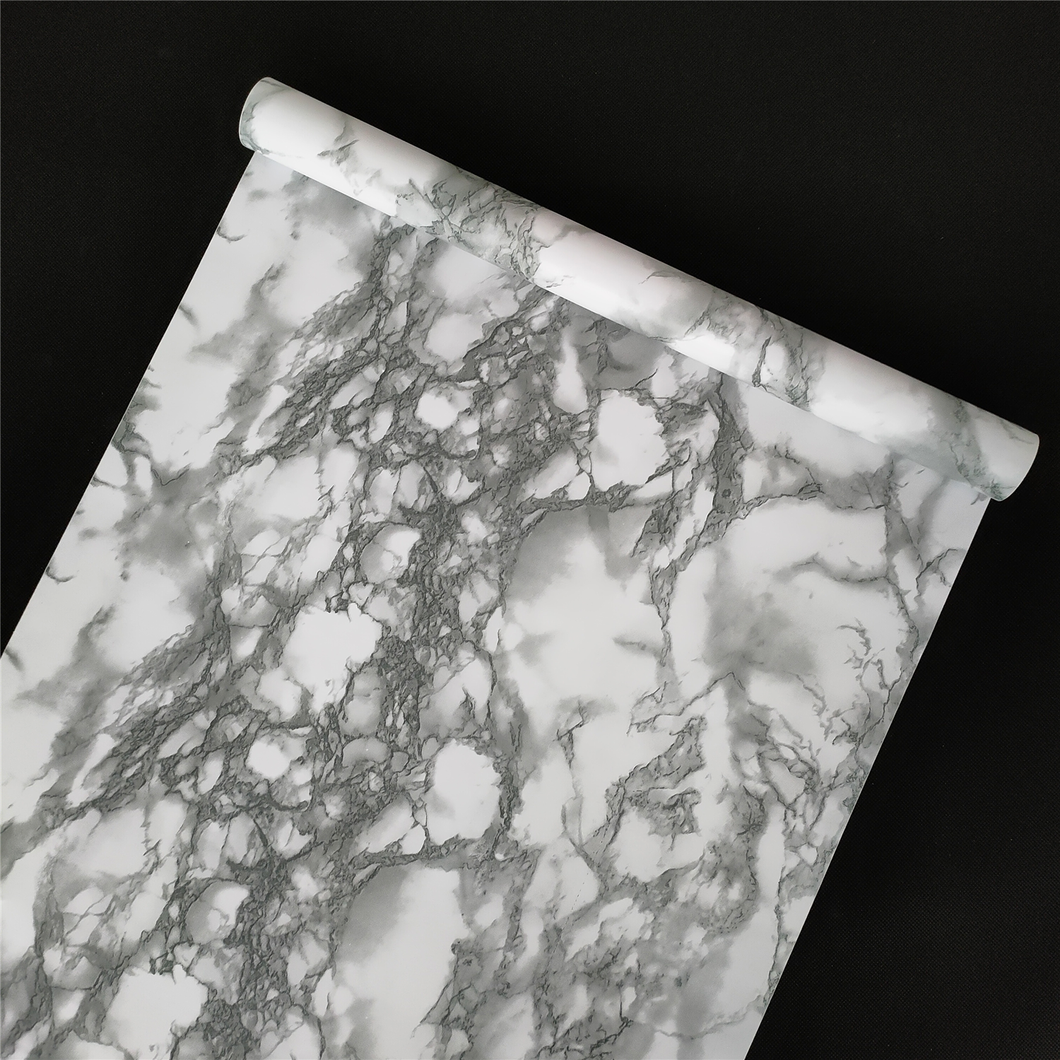 2021 Hot 3D House Decor Wallpapers Roll Bedroom Decoration Black White Blue PVC Marble Vinyl Wallpaper