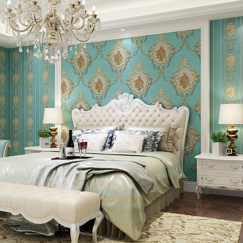 European Style Fashion 3D Home Decoration Vintage Exterior Non Woven Peel And Stick Wallpaper Self Adhesive Wall Paper Roll