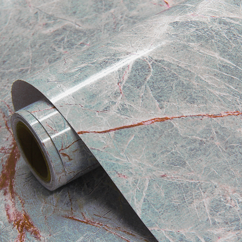 Hot Selling Morden marble granite removable Pvc Self Adhesive Glossy Marble Decorative Wallpaper Roll For Bathroom Kitchen