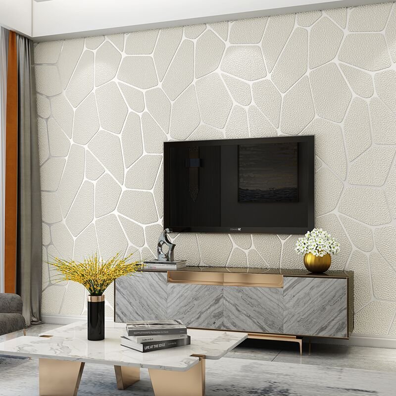 2021 Wall Decorations For Living Room With Wallpaper Adhesive For 3D Wall paper Roll Luxury Wallpaper