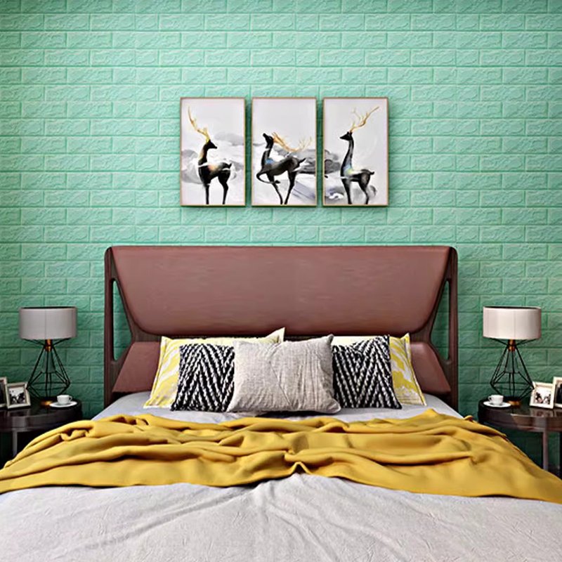 3d Foam Self-Adhesive Wall and Stick Bedroom Living Room Anti-Collision DIY Decor home easily peel and stick Wall Panels
