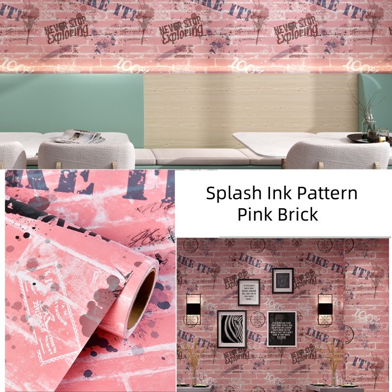 Self-Adhesive PVC Damask Pattern Wallpaper Rolls Easy Install & Remove Waterproof for Bathroom or Apartment Home Decor