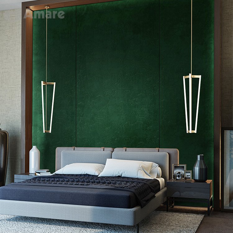 Free Sample 3D Print Interior Wall Decor Velvet Curve Wallpaper Natural Texture Fabric Wallcovering Roll