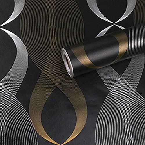 UDK Factory Price PVC Luxury Self Adhesive Black Geometric Paper Sticker Tabletop Home Decoration Waterproof Sticker Wallpaper