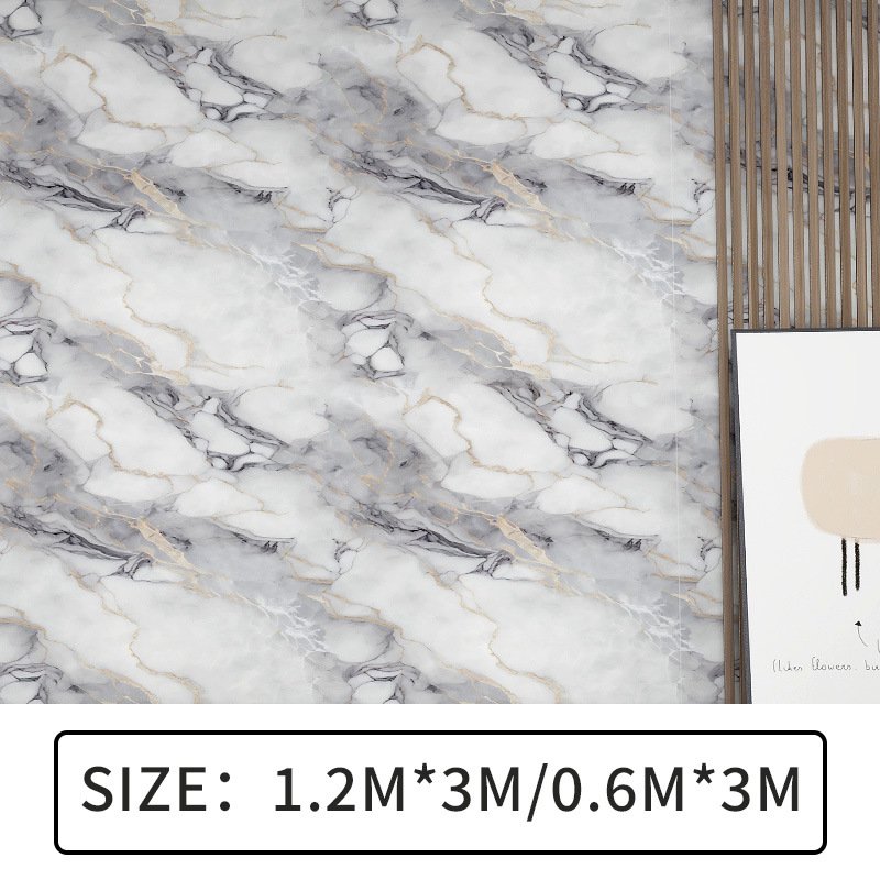60cm*3m Marble foil roll Wallpapers sticker adhesive wallpaper decorative film wall decor Living room