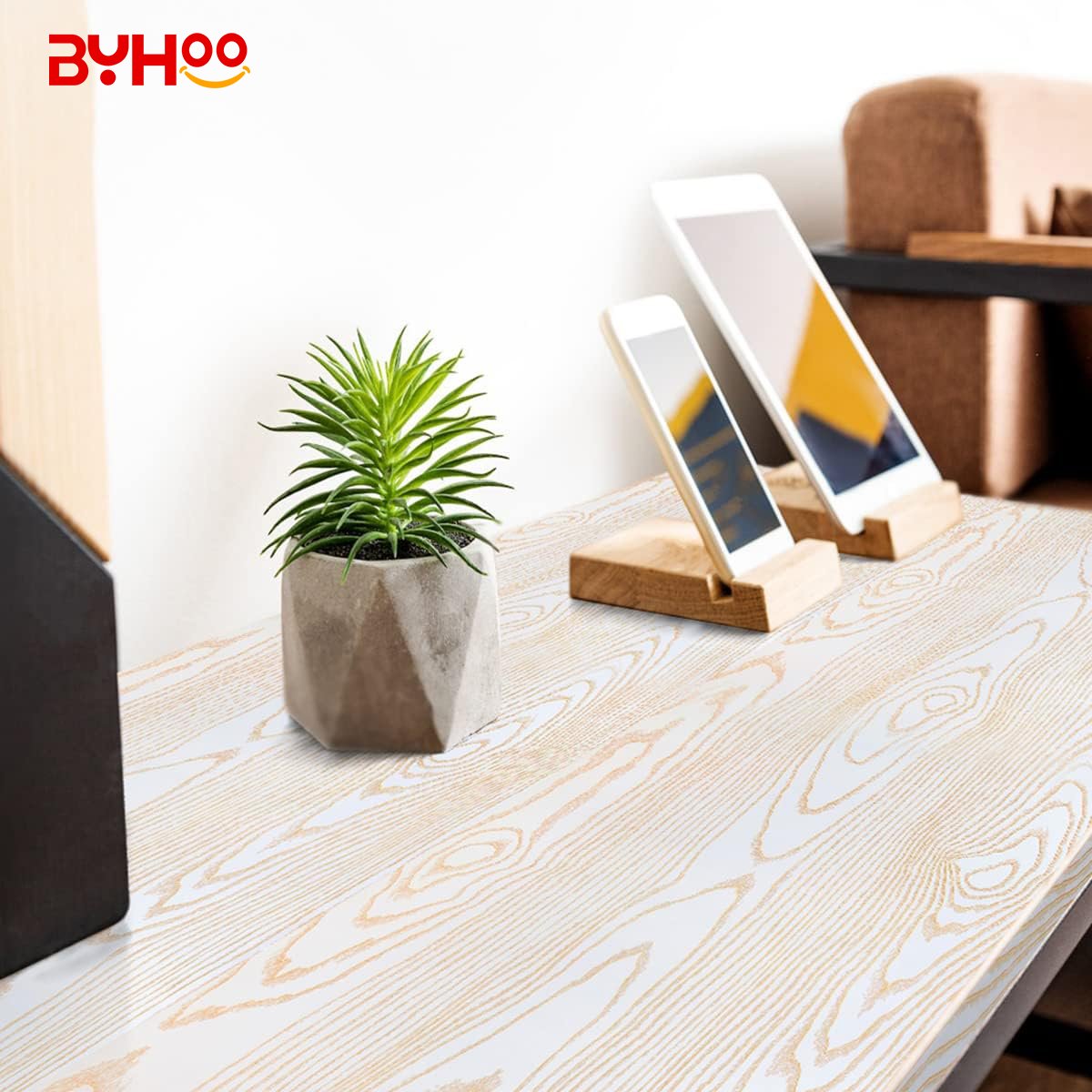 Gold Wood Grain Removable Wallpaper White and Gold Decorative Self Adhesive Contact Paper for wall wallpaper sticker wood design