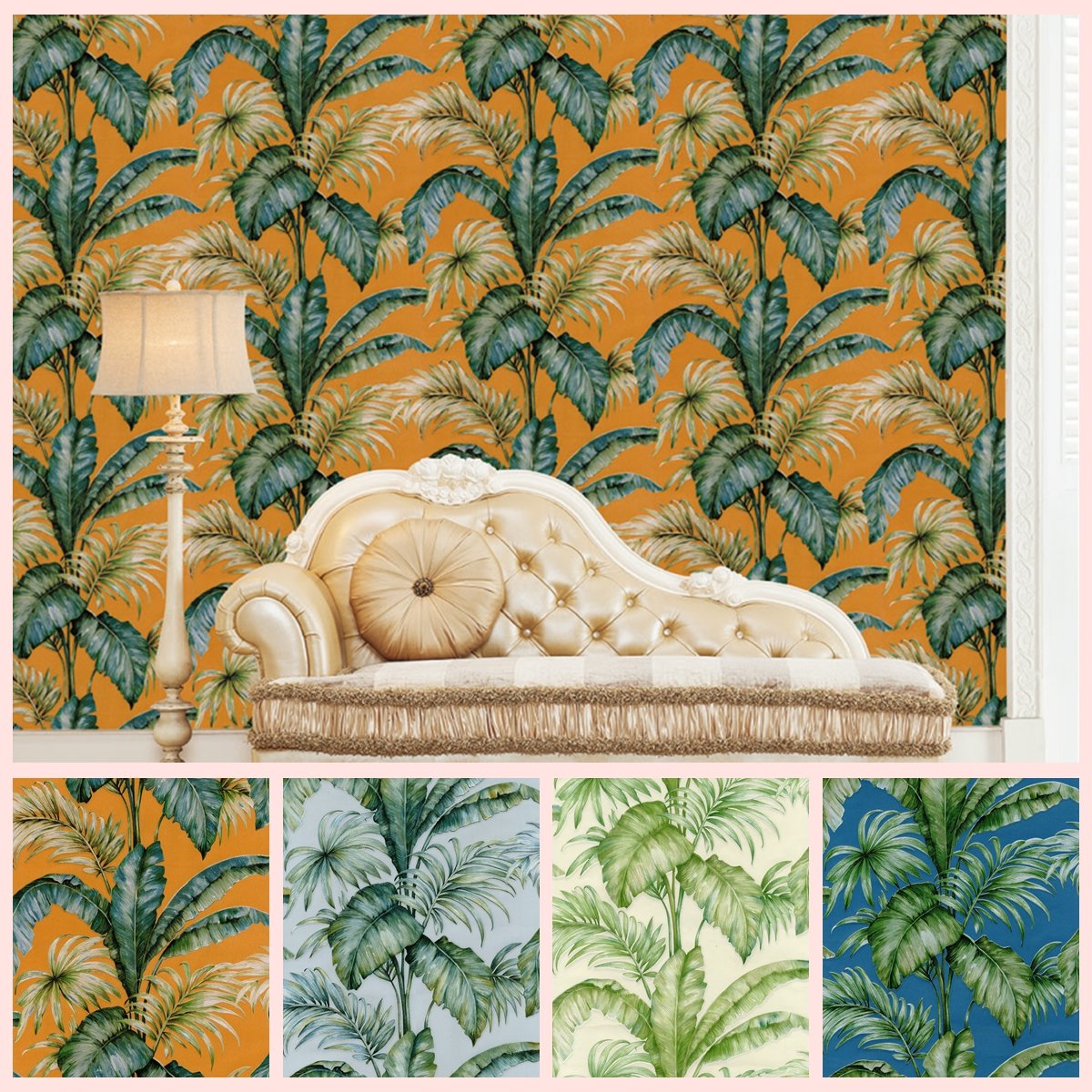 New designs pvc non woven wallpaper, 3d flower embossed wallpaper rolls in stock