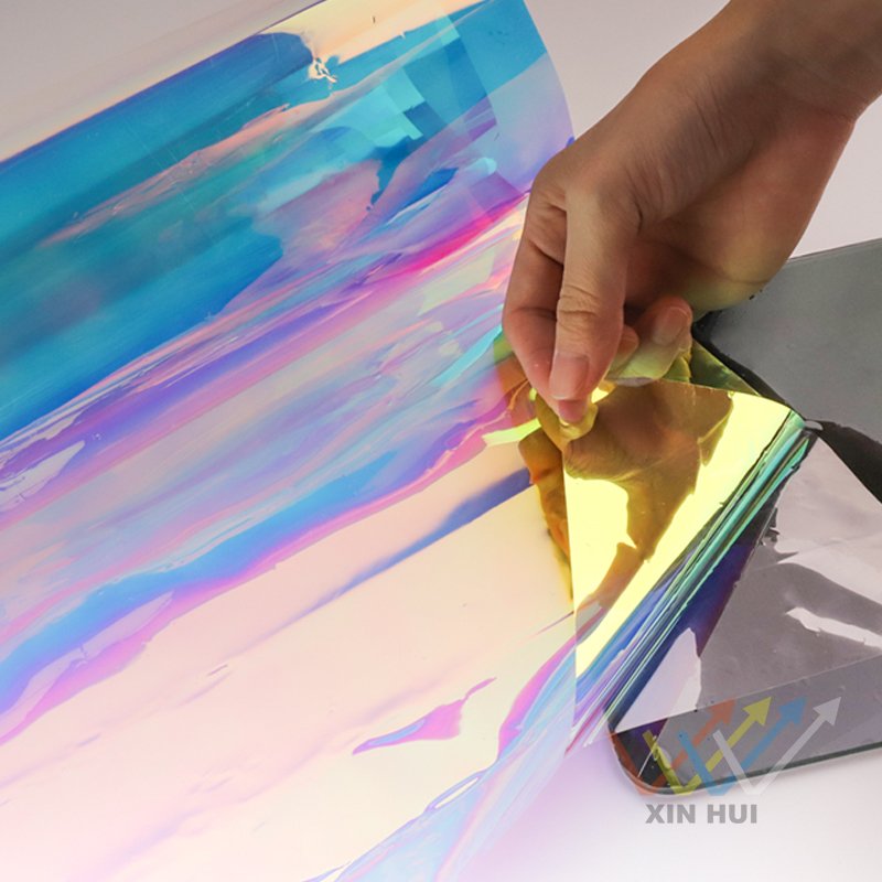 Chameleon Rainbow Blaze Solar Tint Film Building Decorative Dichroic Color Dichroic Glass Film1.38*30M/Roll