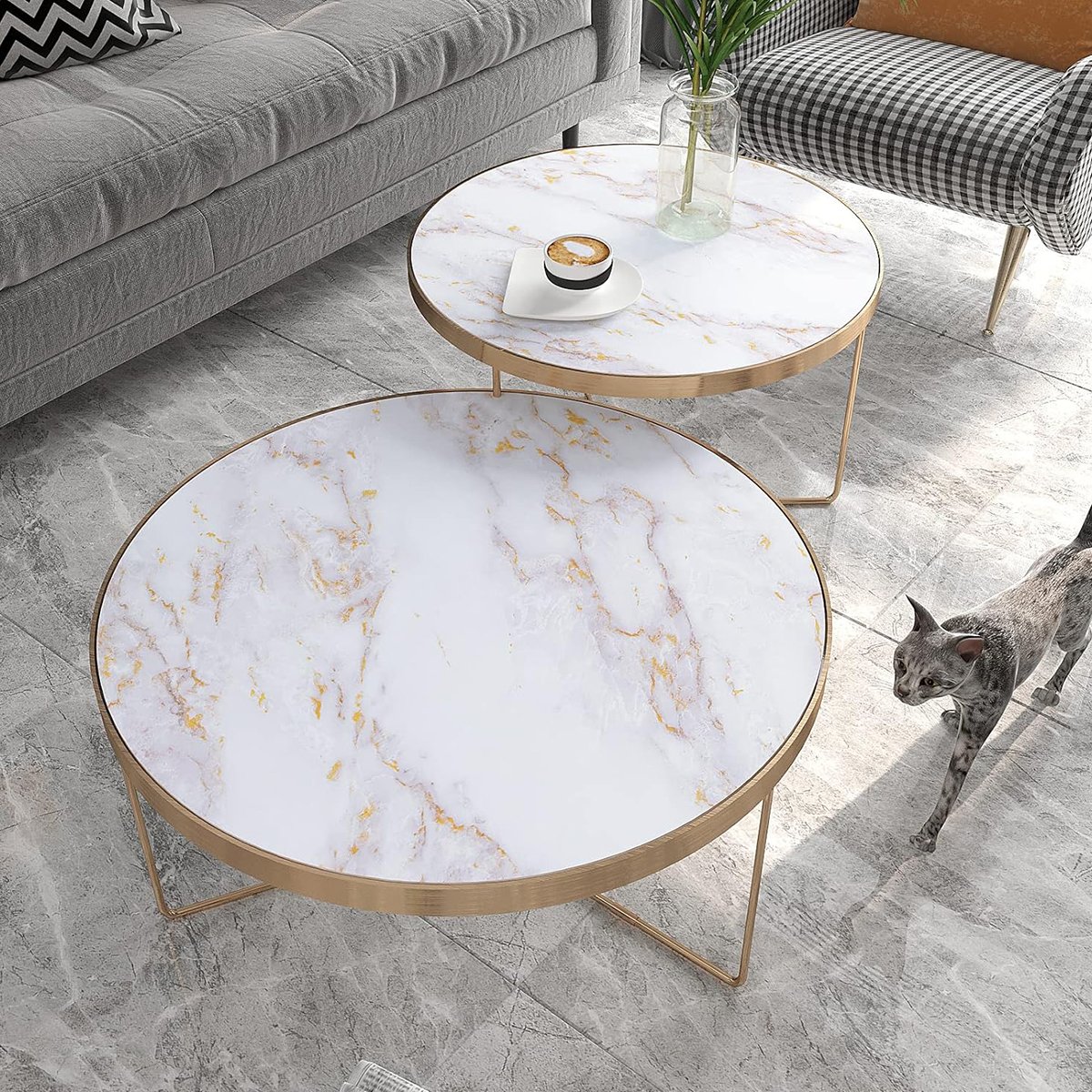 Self adhesive, easy to clean, waterproof, retro matte jade and marble patterned background wallpaper, home wallpaper