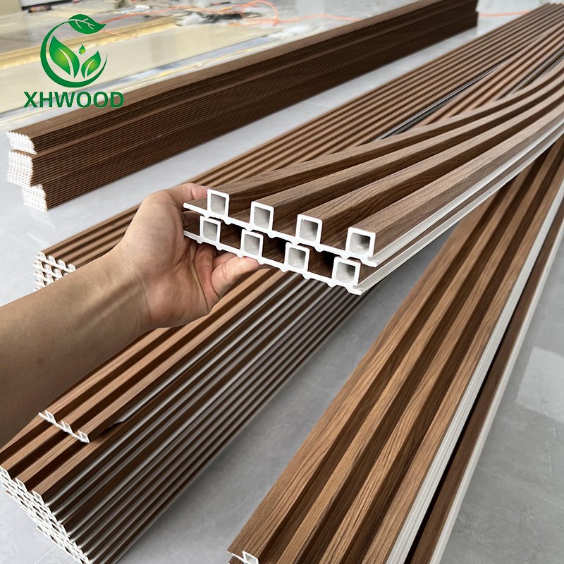 Indoor 3D Slat PVC Wall Decor Panel WPC Flutted Wall Panel