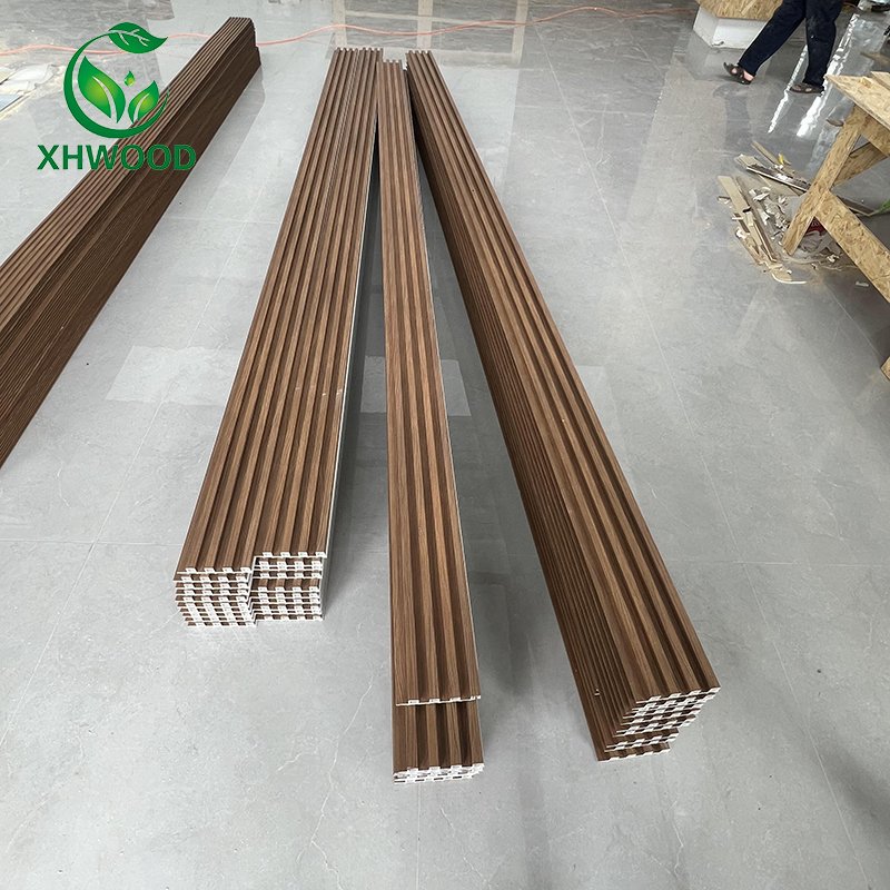 Indoor 3D Slat PVC Wall Decor Panel WPC Flutted Wall Panel