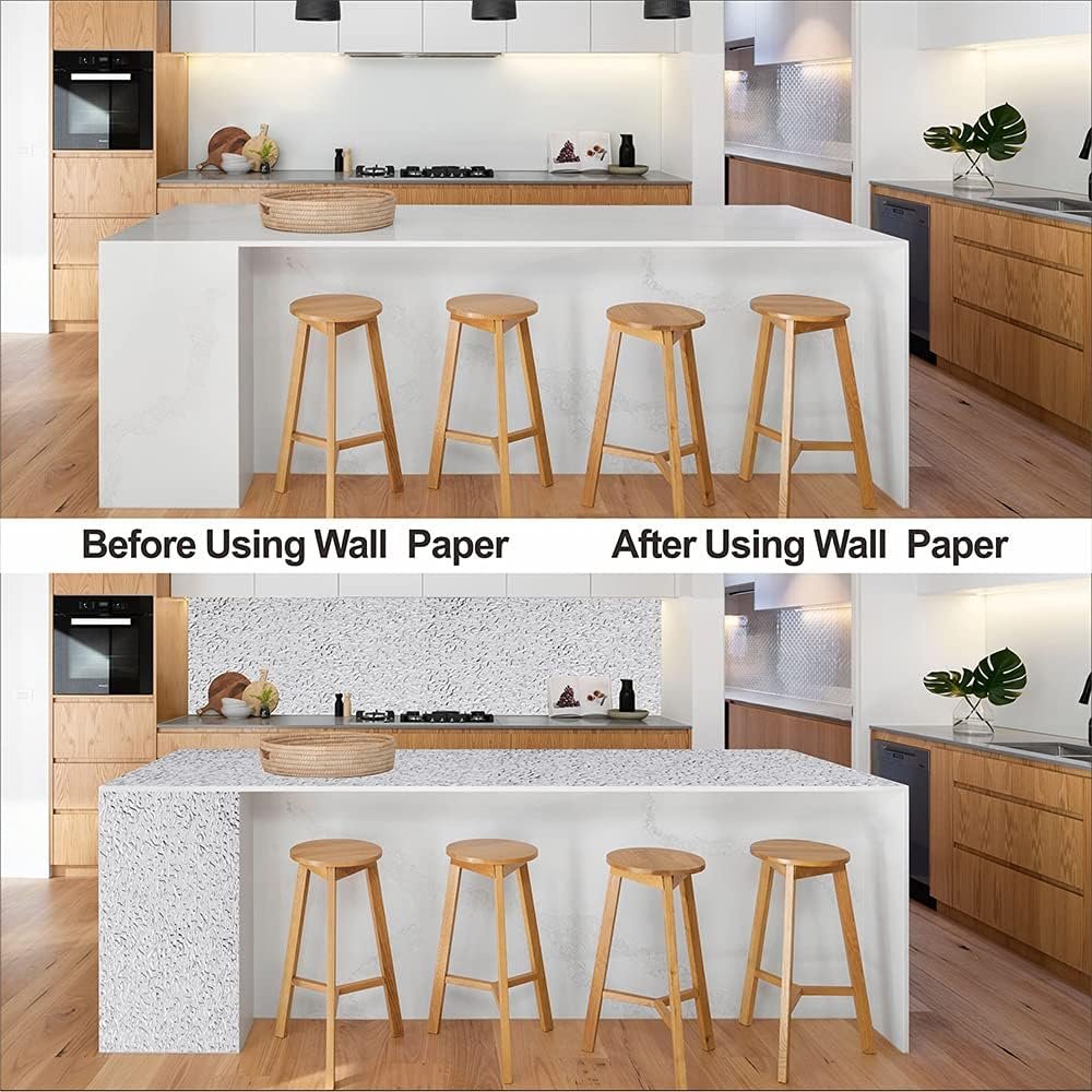 ORON DECO Hot Selling Kitchen Wallpaper Stickers Self Adhesive PVC Vinyl Kitchen Aluminum Foil Stickers Oil Proof Waterproof