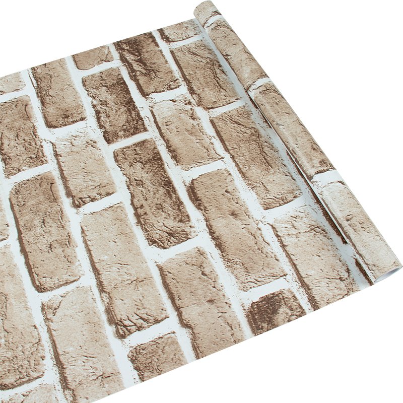 Ali wallpapers 3d multicolor brick self-adhesive home mural wallpaper sticker wallpaper