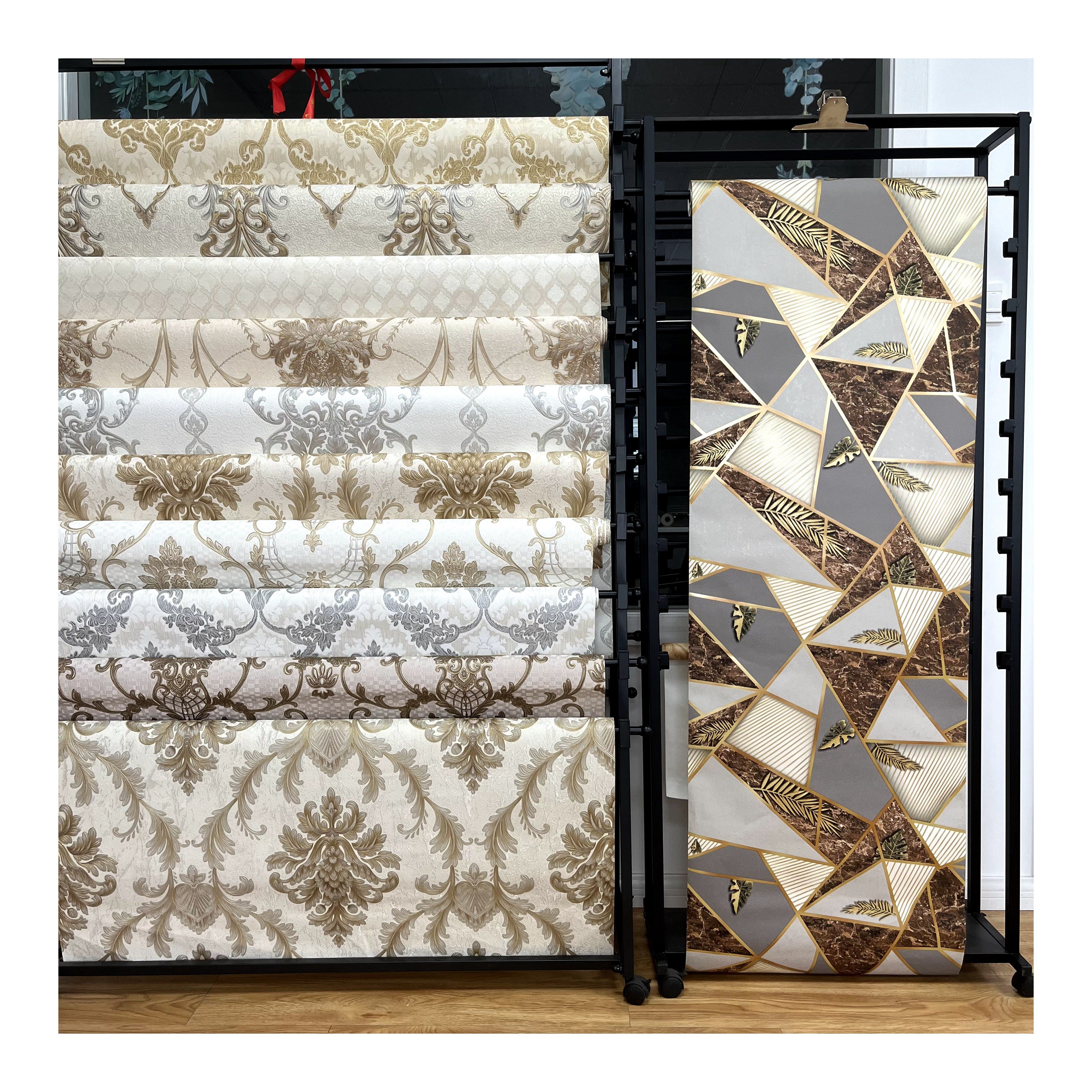 Hot selling tv background pattern high-end material pvc wallpaper home hotel decoration