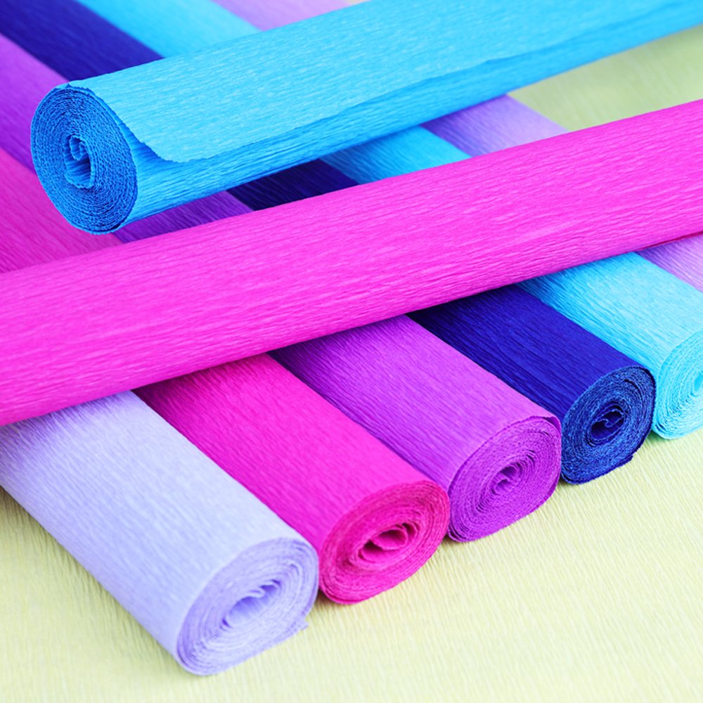 Best Quality Colors180g Crepe Paper Roll Handmade Flower Making Craft Paper