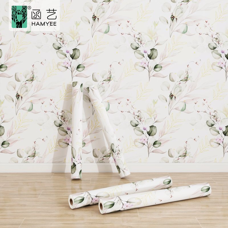 High quality wallpapers floral 3d living room floral wallpaper with floral waterproof sticker