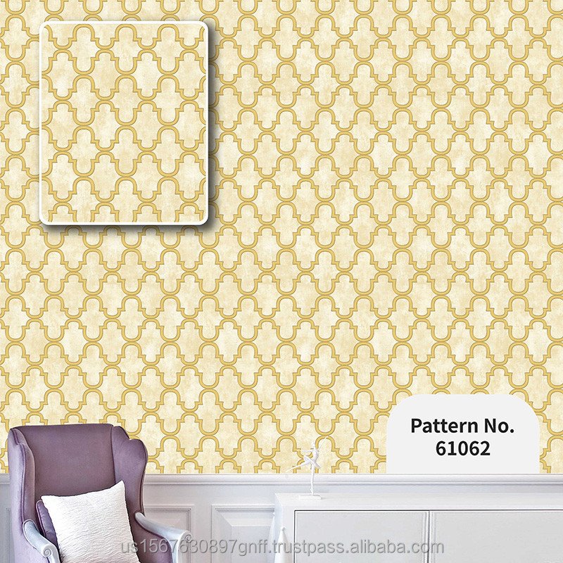 Modern Striped Design PVC Wallpaper Rolls Waterproof and Soundproof Metallic Wallpaper for Home and Hotel Decoration