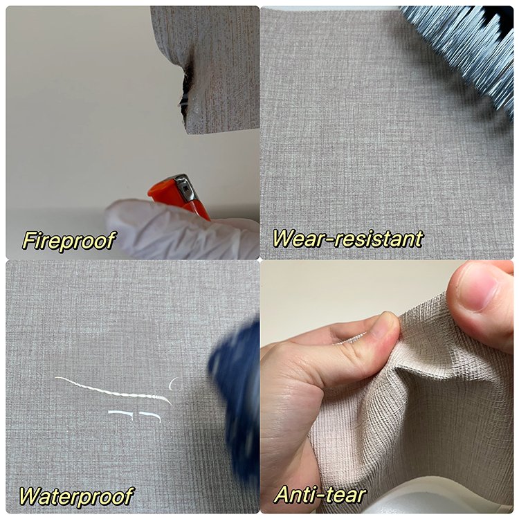 Wholesale Hot Sale Horizontal Textured PVC Wallpaper Wall coverings For Hotel Home Office Interior Wall Decoration wall paper