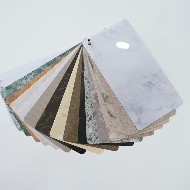 High Glossy PETG Decorative Films For wallpaper Plywood Wood Veneer Laminated Decorative Films Marble Sheet