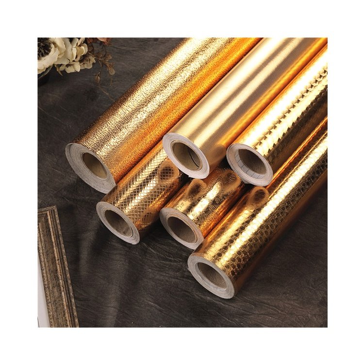 Best selling goldensilver self adhesive waterproof foam wallpaper for homeshold
