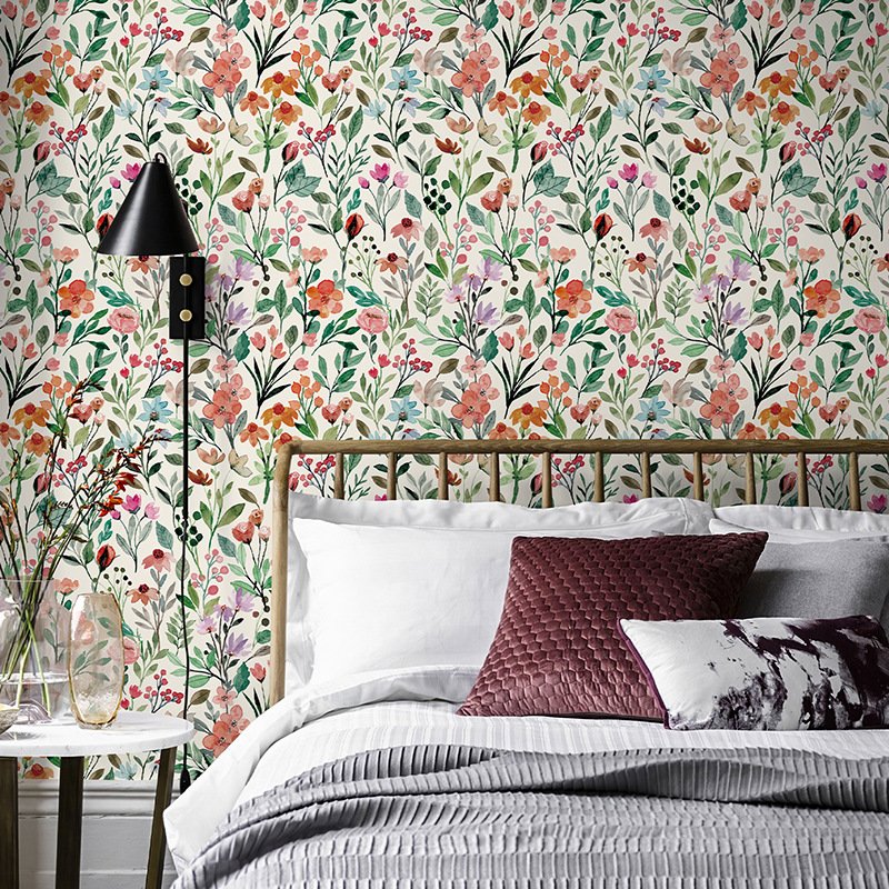 Customization Eco-friendly Roll Wallpaper for Cabinet Wardrobe Self Adhesive Wallpaper Bedroom Living Room Wall Covering