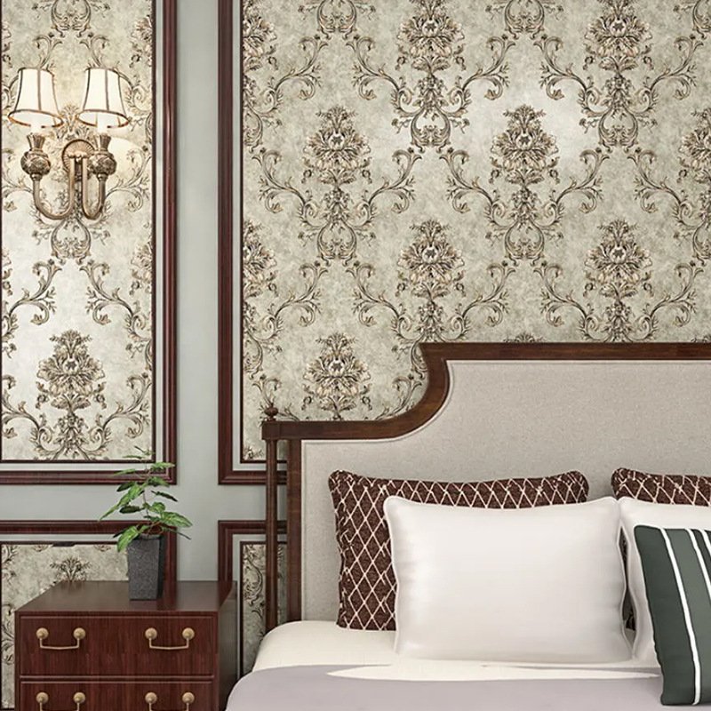 Luxury 3d Wallpaper Roll European Design Non-woven Pvc Wallpaper Bedroom Living Room Home Decoration Wallpaper Wholesales