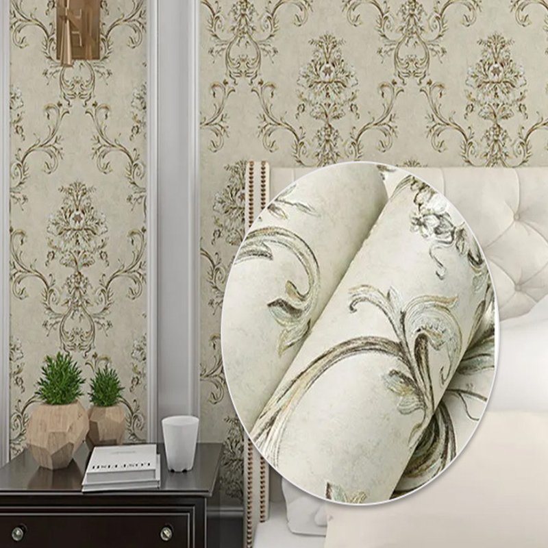 Luxury 3d Wallpaper Roll European Design Non-woven Pvc Wallpaper Bedroom Living Room Home Decoration Wallpaper Wholesales